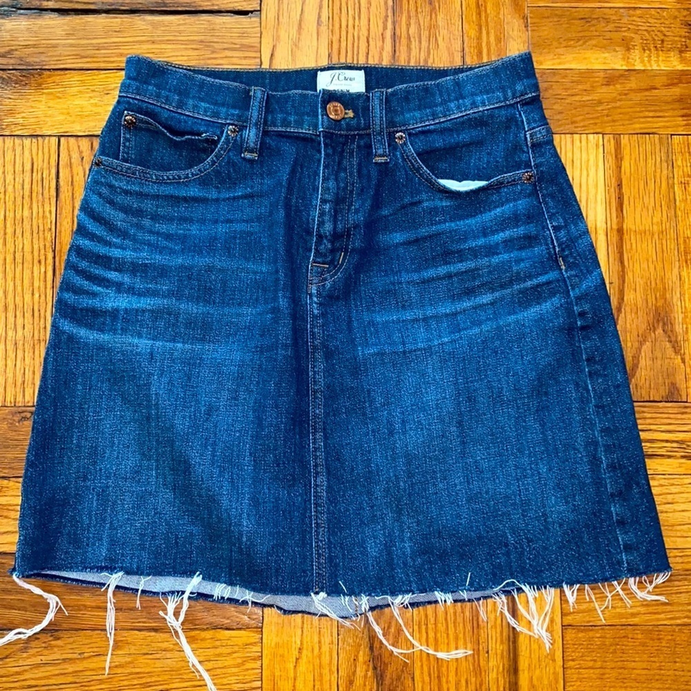 J crew denim skirt size: 25